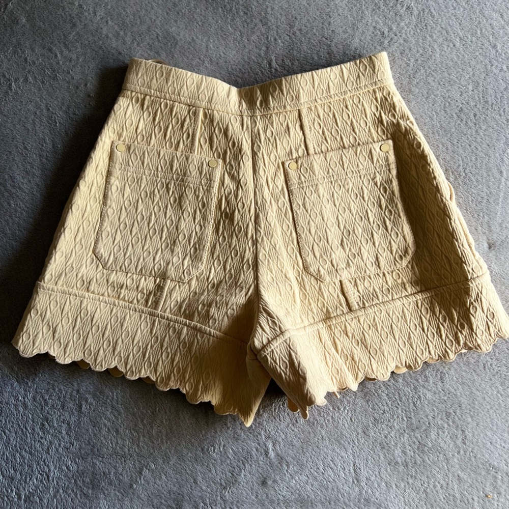 COPY - CHLOÉ - Quilted cotton jacquard shorts in beige - Picture 12 of 13